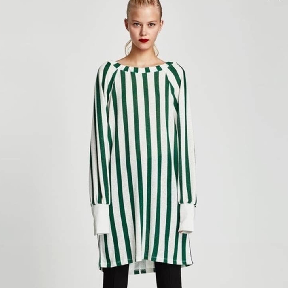 ZARA striped knit dress NWOT